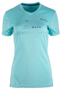 Футболка GTS V-Neck functional жен. 49 голубой