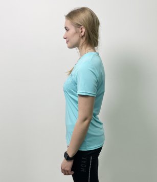 Футболка GTS V-Neck functional жен. 49 голубой