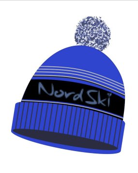ШАПКА NORDSKI STRIPE BLACK/BLUE NSV470170