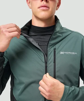 Тренировочная куртка Nordski PRO TOUR Dark Mint/Black NSM634612