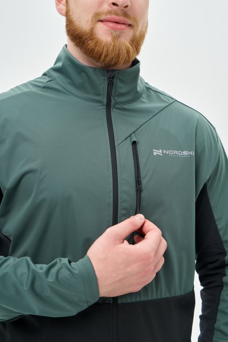 Тренировочная куртка Nordski PRO TOUR Dark Mint/Black NSM634612