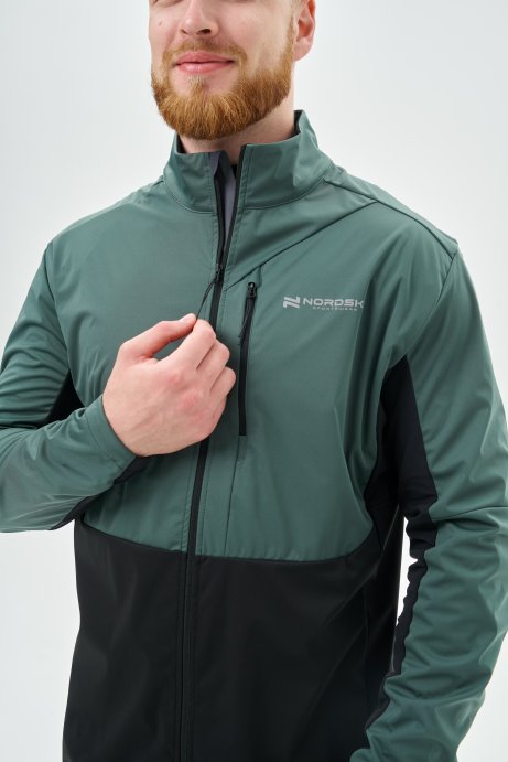 Тренировочная куртка Nordski PRO TOUR Dark Mint/Black NSM634612