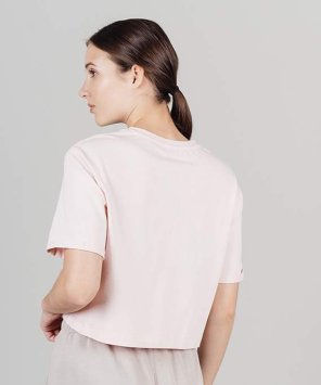 Футболка укороченная Nordski Simple Logo Soft Pink W NSW888994