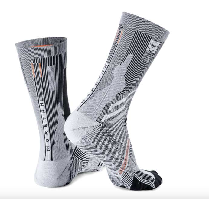 Носки спортивные Moretan Rollerz (Лыжероллерные) RO-181011 черно-белый