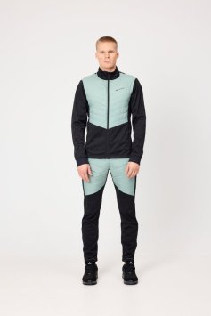 Костюм тренировочный Nordski Hybrid Pro Black/Ice Mint NSM303906/NSW505906