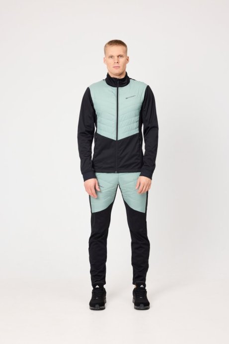 Костюм тренировочный Nordski Hybrid Pro Black/Ice Mint NSM303906/NSW505906