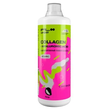 Коллаген + Гиалуроновая кислота + Витамин С / COLLAGEN SUPPORT + HYALURONIC ACID + VITAMIN C, FlooSport 1000 ML