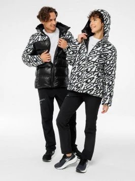 Куртка пуховая Club Team Logo жен. MX315230/10010 черный принт