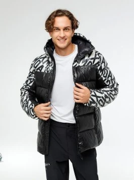 Куртка MOAX пуховая Club Team Logo муж. MX315231/10010 черный принт