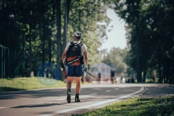 ЛЫЖНЫЕ ПАЛКИ SKI TIME SPORT 100% Carbon Red/Black