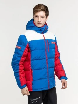 Куртка пуховая MOAX Club Team муж. MX314231/72100 синий/белый