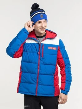 Куртка пуховая MOAX Club Team муж. MX314231/72100 синий/белый