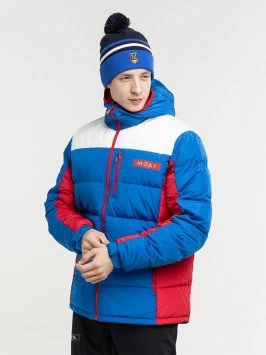 Куртка пуховая MOAX Club Team муж. MX314231/72100 синий/белый