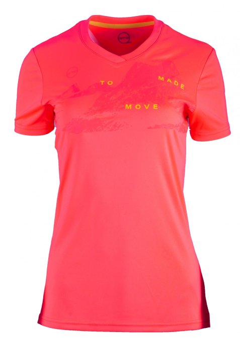 Футболка GTS V-Neck functional жен. 35 ярко-розовый в Твери
