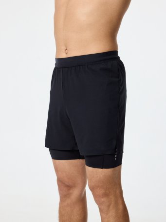 Шорты с лосинами Nordski Stayer Black NSM284100