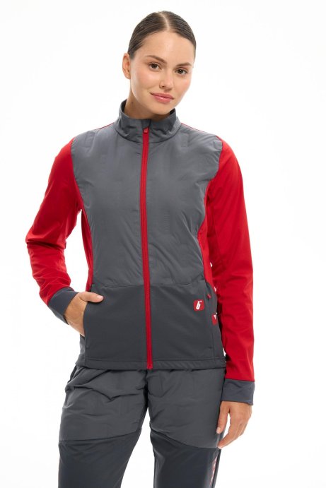 Куртка Bivium Классик 2.0 жен. графитовый_красный