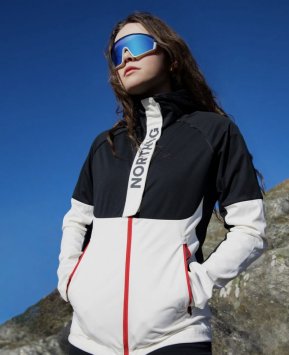 Костюм тренировочный NORTHUG RUKA Softshell Wmn, Черно-Белый