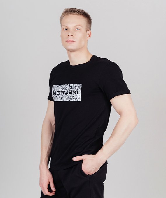Футболка Nordski Simple Logo Black NSM819100