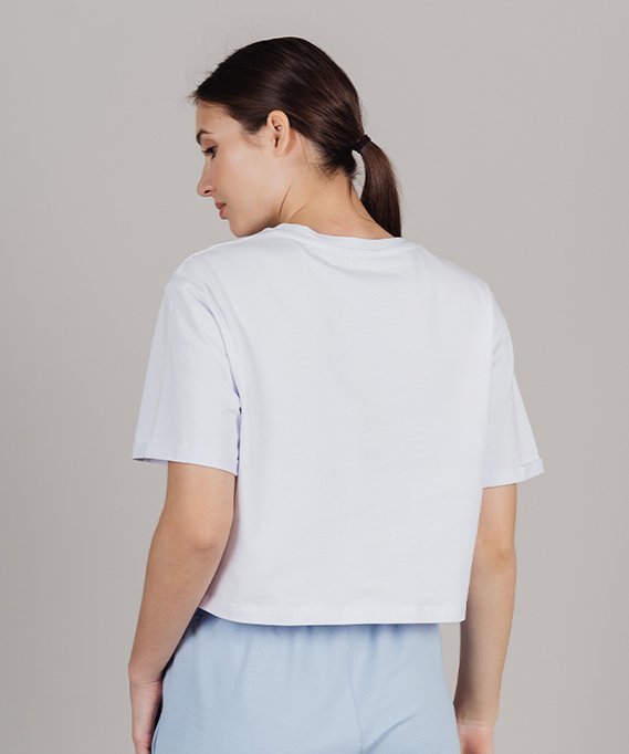 Футболка укороченная Nordski Simple Logo White W NSW888001