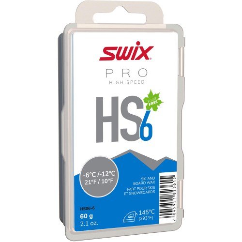 Парафин SWIX HS6 Blue, -6°C/-12°C, 60гр в Твери