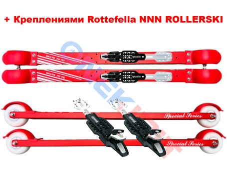 Лыжероллеры SKI TIME Skate 70PU 71/30 + Крепления Rottefella