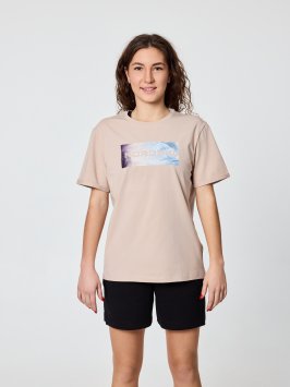 Футболка Nordski Simple Logo Beige W NSW829715