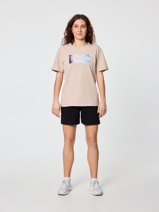 Футболка Nordski Simple Logo Beige W NSW829715