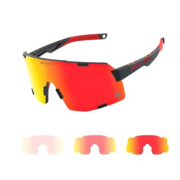 Очки 4KAAD AXENTO RACE LA VUELTA PHOTOCHROMIC, черн./красн. оправа