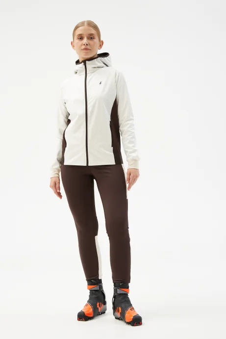 Куртка разминочная Bivium &quot;СноуРан&quot; жен. молочный_кофейный