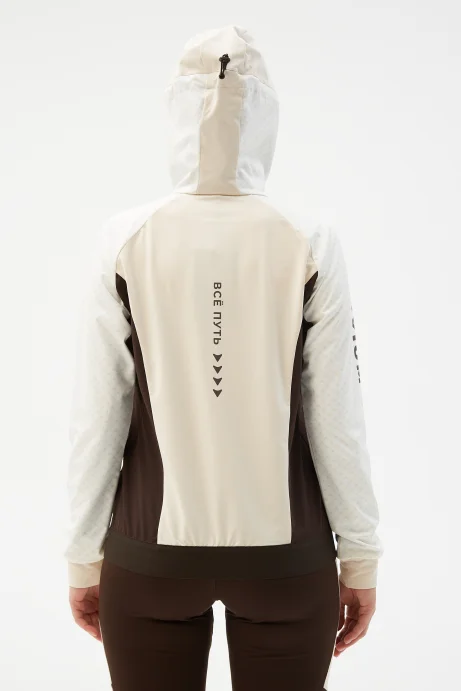 Куртка разминочная Bivium &quot;СноуРан&quot; жен. молочный_кофейный