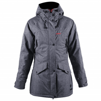 Куртка OneWay Pop Icon WO long padded jkt 711350_250 grey melange