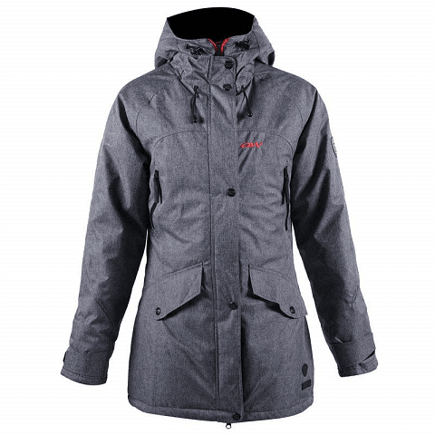 Куртка OneWay Pop Icon WO long padded jkt 711350_250 grey melange