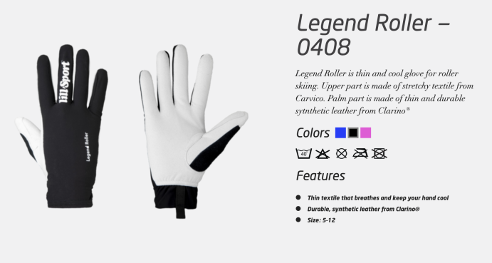 Перчатки для лыжероллеров Lillsport Legend Roller 0408/00