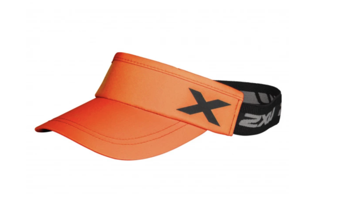 Козырек для бега 2XU на резинке FLE/BLK Оранжевый/Чёрный UQ6165f в Твери