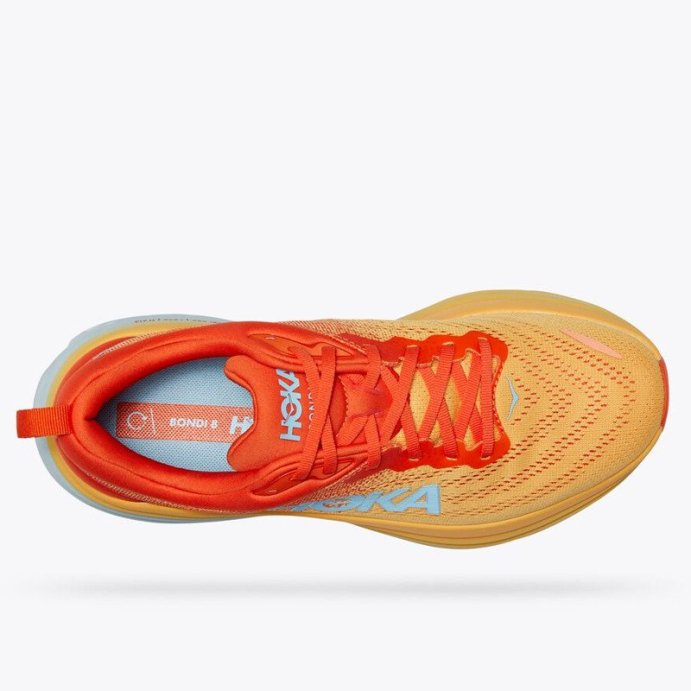 Кроссовки Hoka M BONDI 8 Puffin&#039;s Bill Amber Yellow