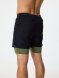 Шорты с лосинами Nordski Stayer Black/Olive NSM284426