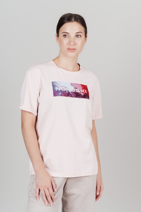 Футболка Nordski Simple Logo Soft Pink W NSW829994