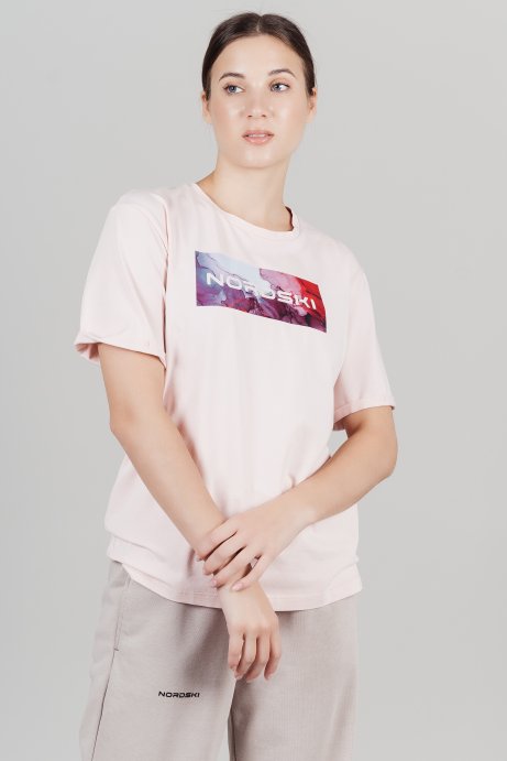 Футболка Nordski Simple Logo Soft Pink W NSW829994