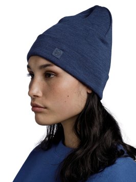 Шапка Buff Merino Heavyweight Hat Solid Night Blue 111170.779.10.00