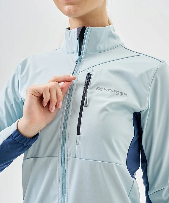 Тренировочная куртка Nordski PRO TOUR Aqua/Deep W NSW640923