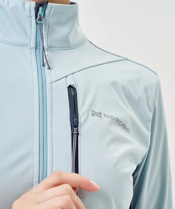 Тренировочная куртка Nordski PRO TOUR Aqua/Deep W NSW640923