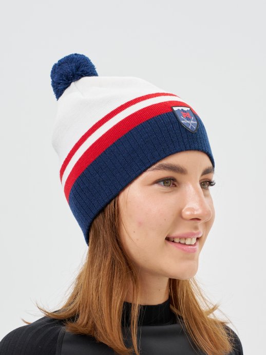 Шапка Nordski Move White/Red/Blue NSV726391