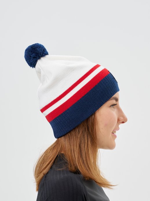Шапка Nordski Move White/Red/Blue NSV726391