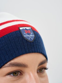 Шапка Nordski Move White/Red/Blue NSV726391