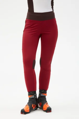 Тайтсы Bivium "СноуРан" жен. бордовый_кофейный
