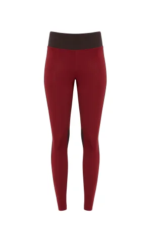 Тайтсы Bivium "СноуРан" жен. бордовый_кофейный