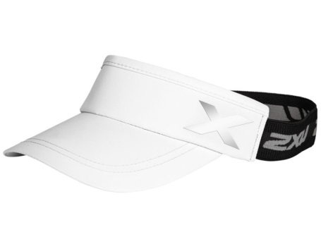Козырек для бега 2XU на резинке WHT/WHT Белый OSFA UQ6165f