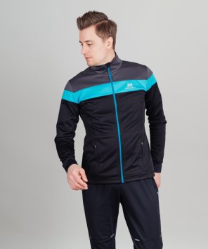 Костюм разминочный Nordski Drive Black/Blue NSM805170/NSM305100