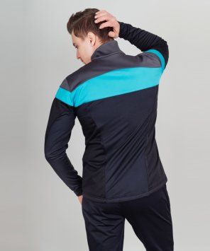 Костюм разминочный Nordski Drive Black/Blue NSM805170/NSM305100