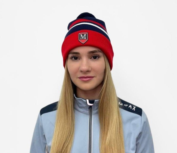 Шапка MOAX Blizzard 46631M/75100 синий/красный 56